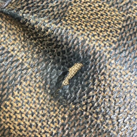 LOUIS VUITTON Logo Soho Backpack Bag Damier Ebene Leather Brown - Picture 8 of 16